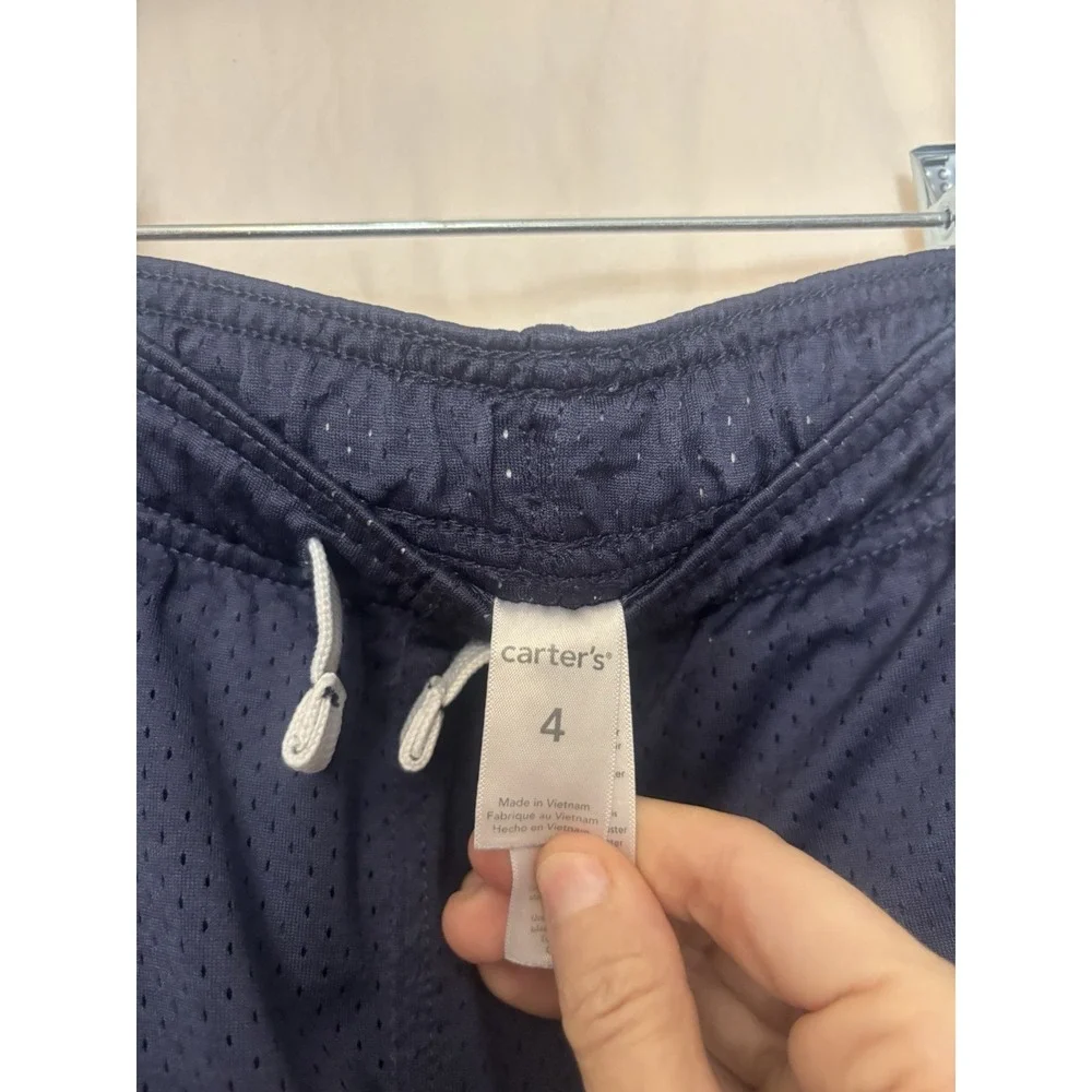 CARTER'S MVP Mesh Shorts Boys 4T Blue ‎ B32